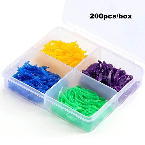 200Pcs/Pack Dental Disposable Tooth Gap Wedges with End Hole 4 Sizes