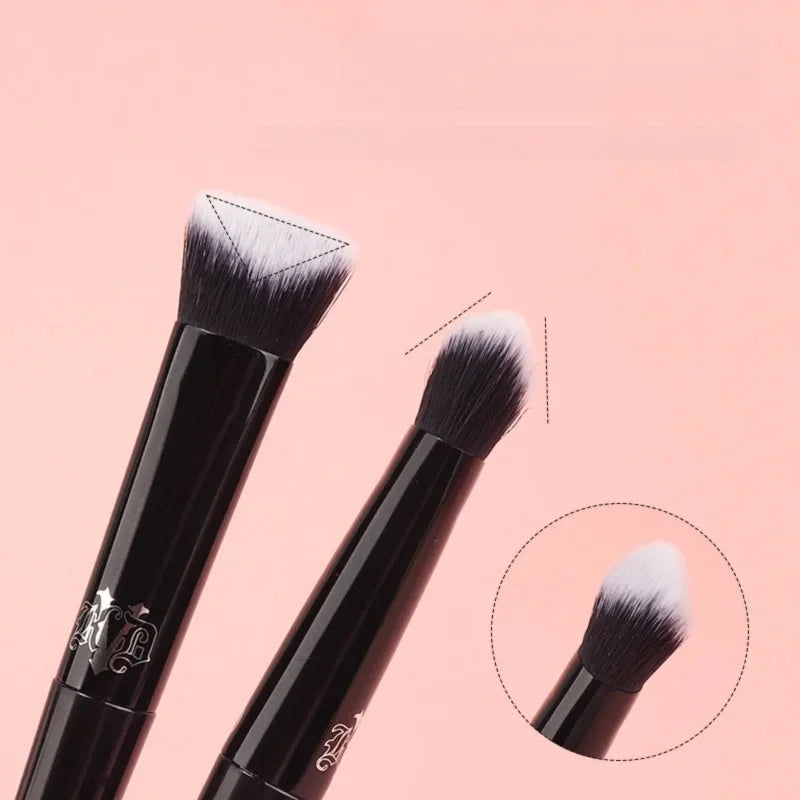 Concealer Makeup Brush Soft Fiber Hair Elegant Black Handle Powder