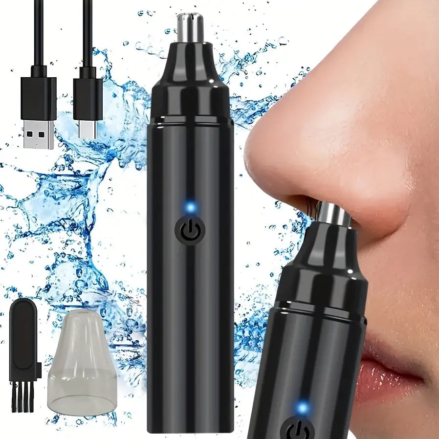 Rechargeable Nose Hair trimmer and Facial Hair remover for Men Nose