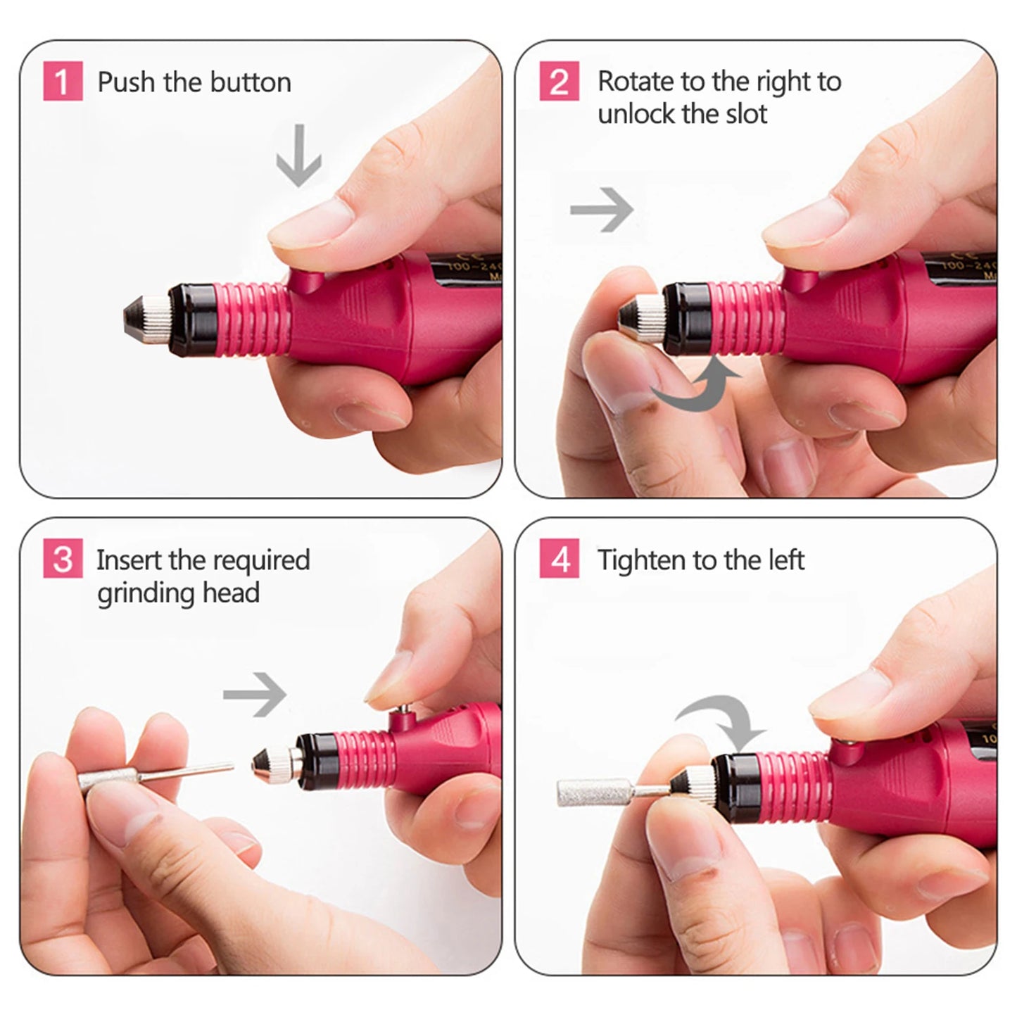 Electric Nail Sander Set Nail Drill Machine Grinding Equipment Milling