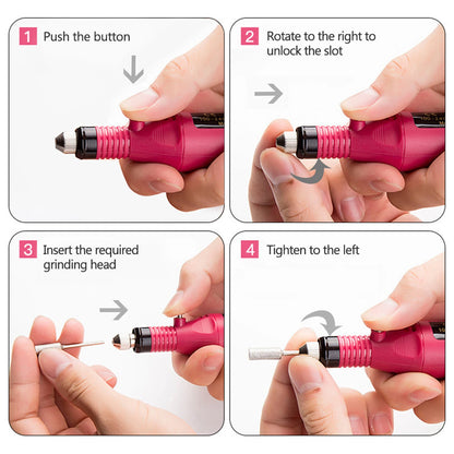 Electric Nail Sander Set Nail Drill Machine Grinding Equipment Milling