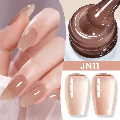 BORN PRETTY 83 Colors 10ml Jelly Nude Gel Nail Polish Autumn Amber