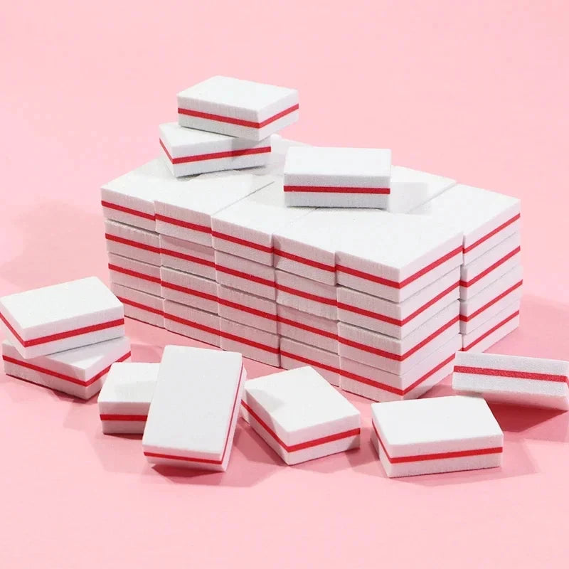 Nail Art Buffer Polish 50-10Pcs Mini Buffing Sanding Files Block