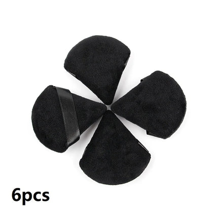 1/2/3/6Pcs Triangle Velvet Powder Puff Face Cosmetic Eye Beauty Makeup