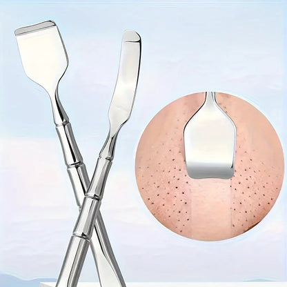 1Pcs Double-Ended Blackhead Remover: Facial Pore Cleanser, Exfoliator,