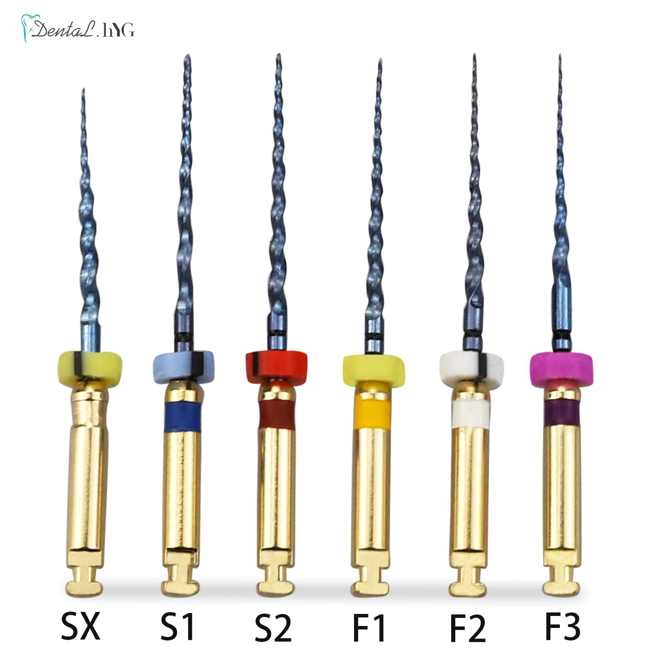 Dental Root Canal File Gold Endo Rotary Super Files Golden Endodontic