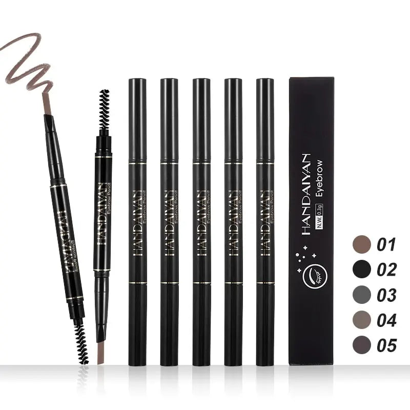 HANDAIYAN Eyebrow Pencil Automatic Rotating Double Head Long Lasting