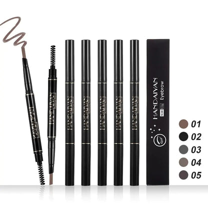 HANDAIYAN Eyebrow Pencil Automatic Rotating Double Head Long Lasting