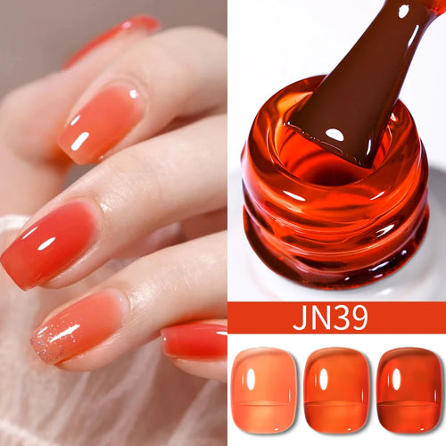 BORN PRETTY 10ml Translucent Jelly Nude Gel Nail Polish Colorful
