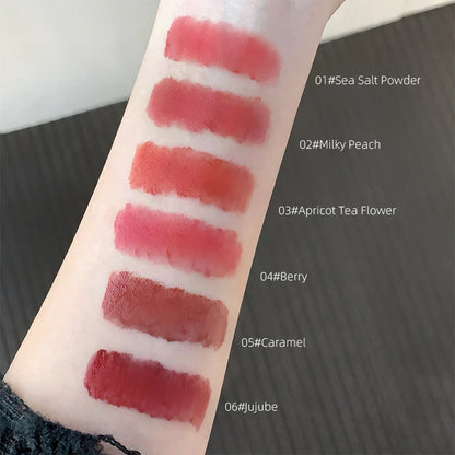 Gege Bear Pink Rabbit Velvet Matte Lip Cream Black Rabbit Water light