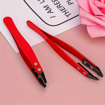 Zirconia Ceramic Pointed Tweezers Stainless Steel Tweezers with