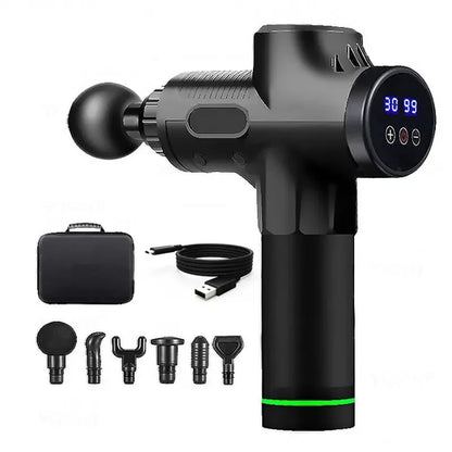 Portable Fascia Gun Vibration Massage Gun For Body Neck Back Deep