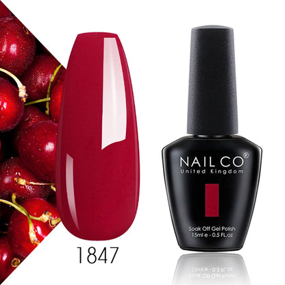 NAILCO 15ml Translucent Color Gel Nail Polish Vernis Semi Permanent UV