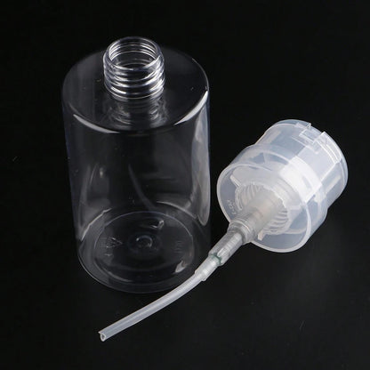 200ML Empty Pump Liquid Alcohol Press Nail Polish Remover Cleaner