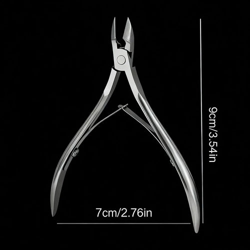 Ultra Fine Silvery Manicure Scissors Stainless Steel Arc Manicure