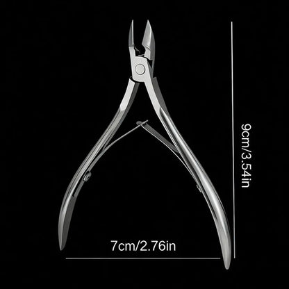 Ultra Fine Silvery Manicure Scissors Stainless Steel Arc Manicure