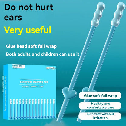 24Pcs/Box Silicone EarWax Remover Sticky Ear Picks Disposable Adhesive