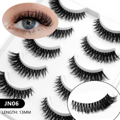 Veltrinay Cat Eye Lashes Soft Natural Faux Mink Eyelashes Fake Lashes