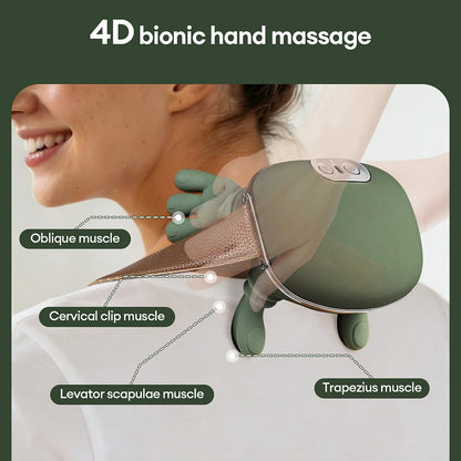 4D Bionic Finger Neck Shoulder Massager Wireless Neck Cervical