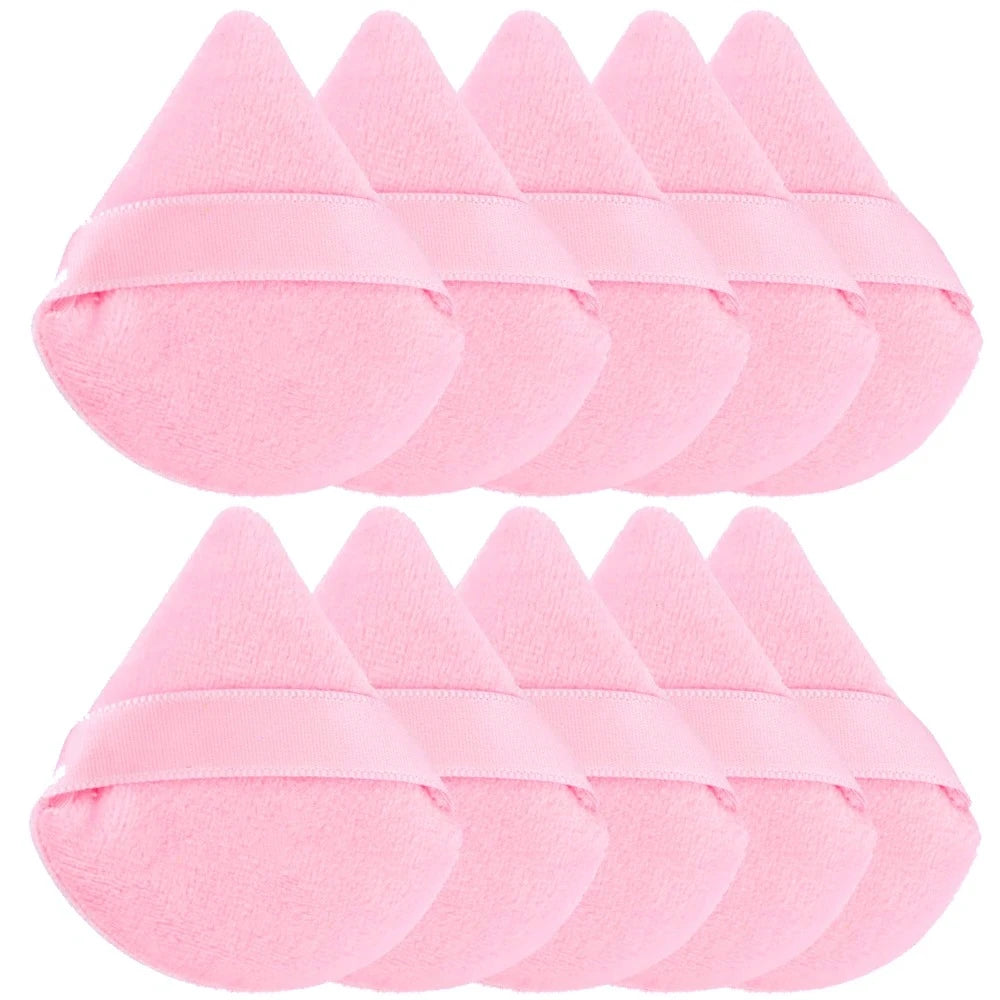 1/2/3/6Pcs Triangle Velvet Powder Puff Face Cosmetic Eye Beauty Makeup