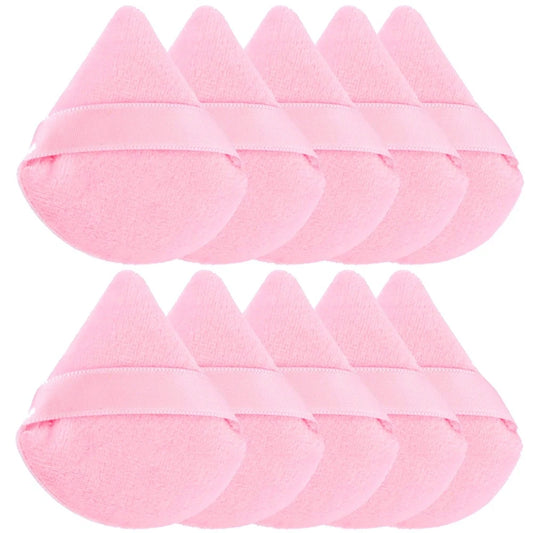 1/2/3/6Pcs Triangle Velvet Powder Puff Face Cosmetic Eye Beauty Makeup