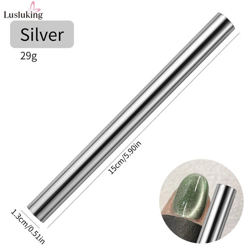 Cylindrical Magnet for Cat Eye UV Gel Varnish with Nails Art