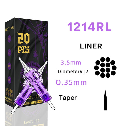 LASTJUDG Tattoo Needles 20PCS Disposable Tattoo Needles RL RS M1 RM