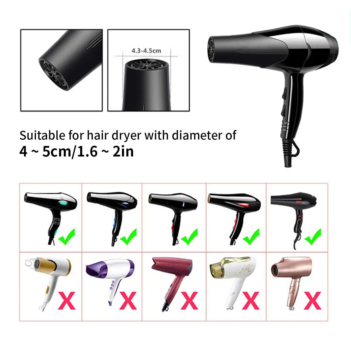 Salon Tool Universal Silicone Hairdryer Diffuser Cover Adjustable