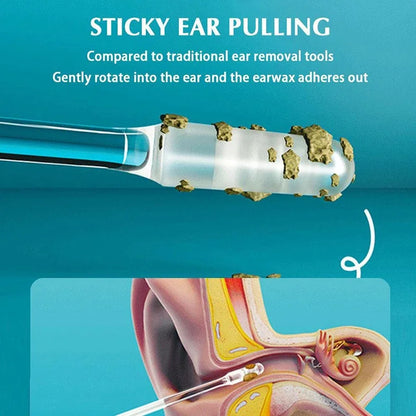 Disposable 24Pcs Silicone EarWax Remover sticky ear pick For Kids