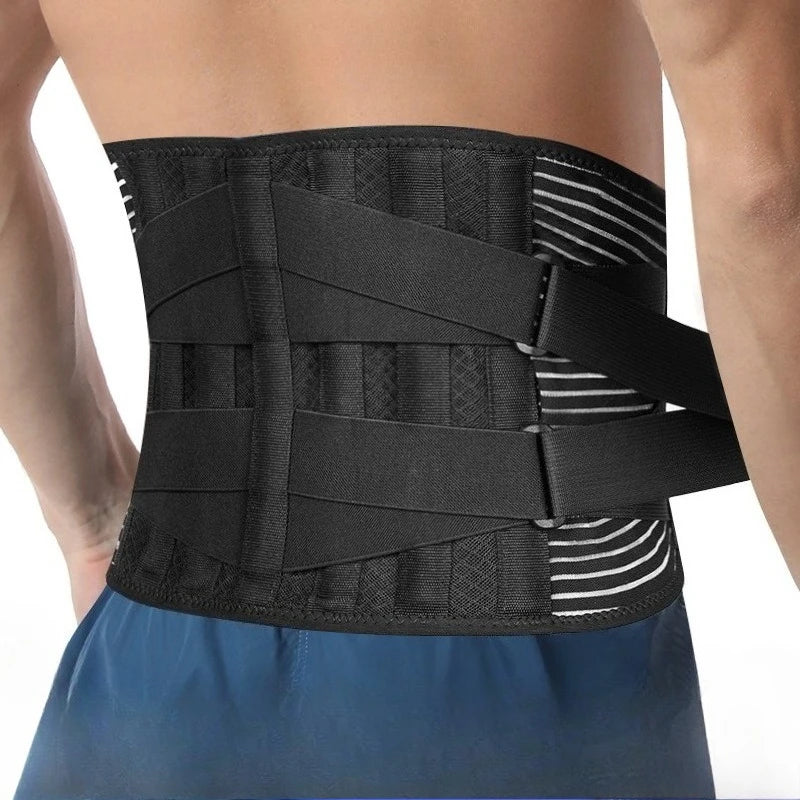Back Brace Adjustable Waist Belt Support Brace for Lumbar Trainer