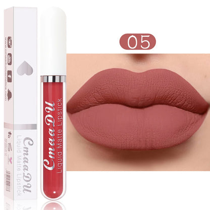 Velvet Matte Lip Gloss Waterproof Lasting Lipstick Non-stick Cup Lip Gloss Women Sexy Lip Makeup Multicolored Lipstick Cosmetic