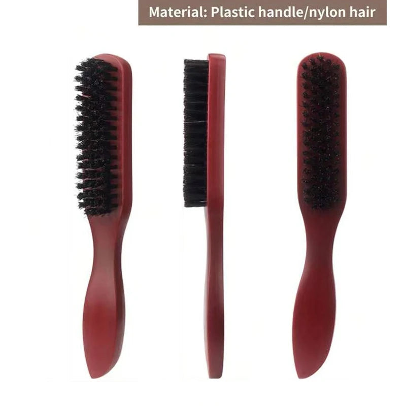 Boar Bristle Hair Brush (Unisex) - Fragrance-Free Professional Barber