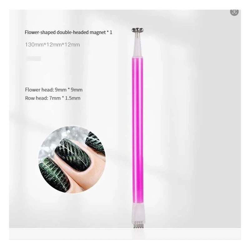 4Pcs/12pcs Multi Functional Nail Art Magnet Stone Pattern Absorbing