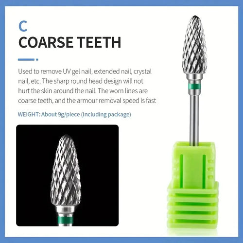 Tungsten Carbid Nail Drill Bits Electric Manicure Drill Accessory