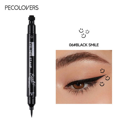 Star Liquid Eyeliner Black Moon Stamp Eye Liner Pencil 2 in 1