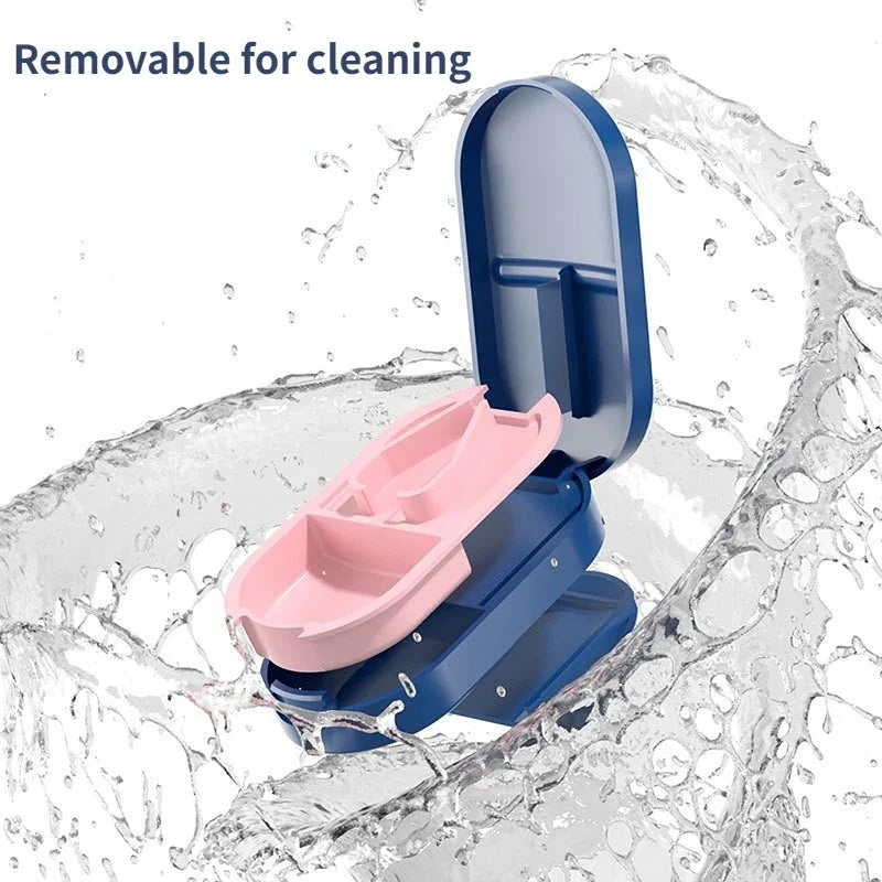 JUSTLANG Min Medicine Cutter Multi Function Drug Cutter Medicine Box