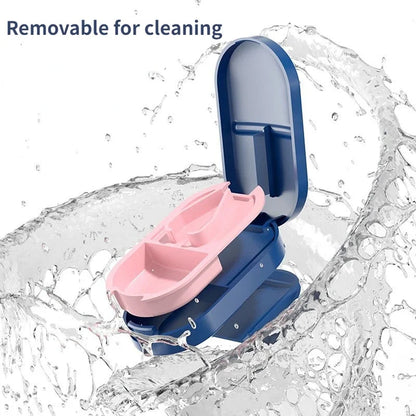 JUSTLANG Min Medicine Cutter Multi Function Drug Cutter Medicine Box