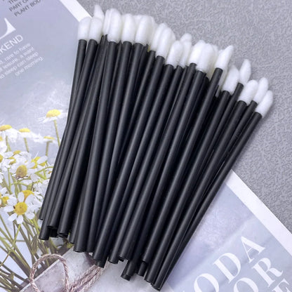 500pcs Lip Brush Disposable Lipstick Brush Eyelash Microbrush Mascara