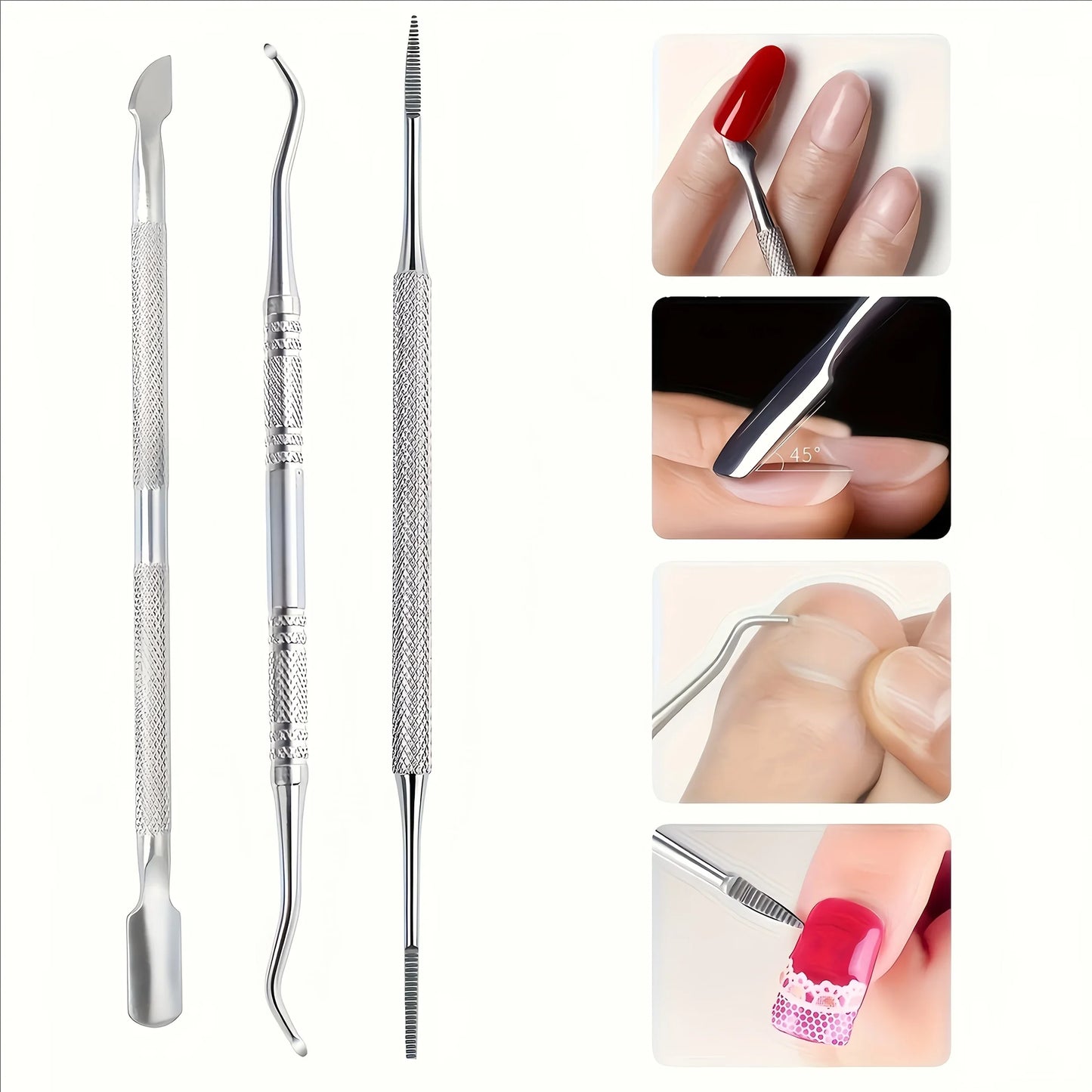1/4pcs stainless steel ingrown nail tool,multi-function trimmer ngrown