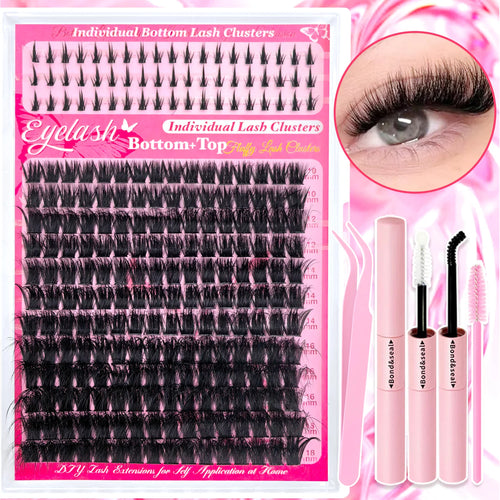 Show-Stopping Top & Bottom Lash Kit – 250/740 Cluster Bombshell Fluffy