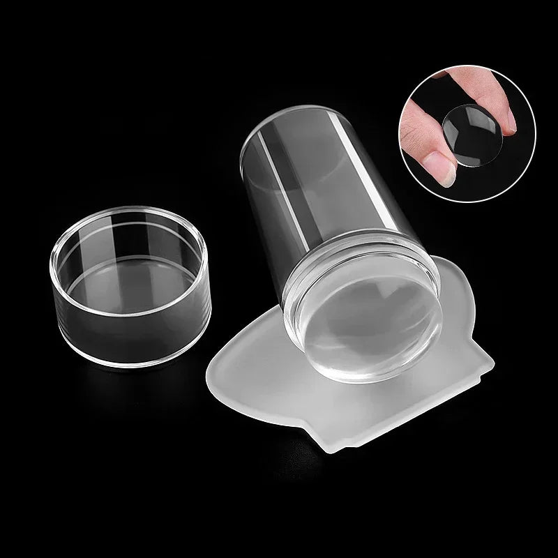 Nails Art Stamping Plates Kit French Manicure Design Plate Stamp