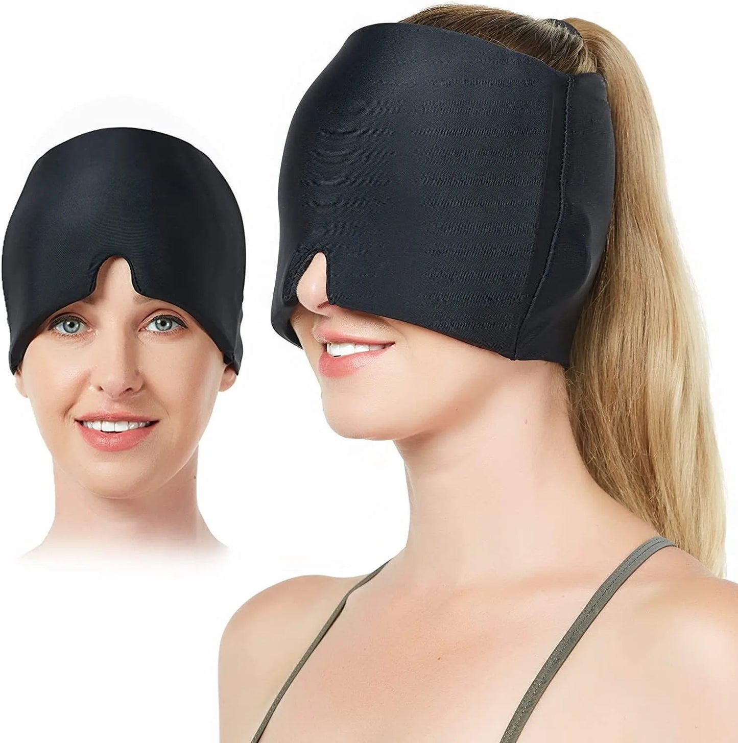 Migraine Relief Hat headache hat Gel Hot Cold Therapy Ice Cap For