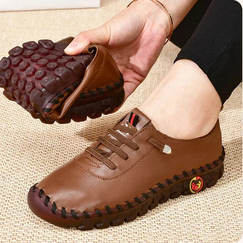 Women Shoes Leather Loafers