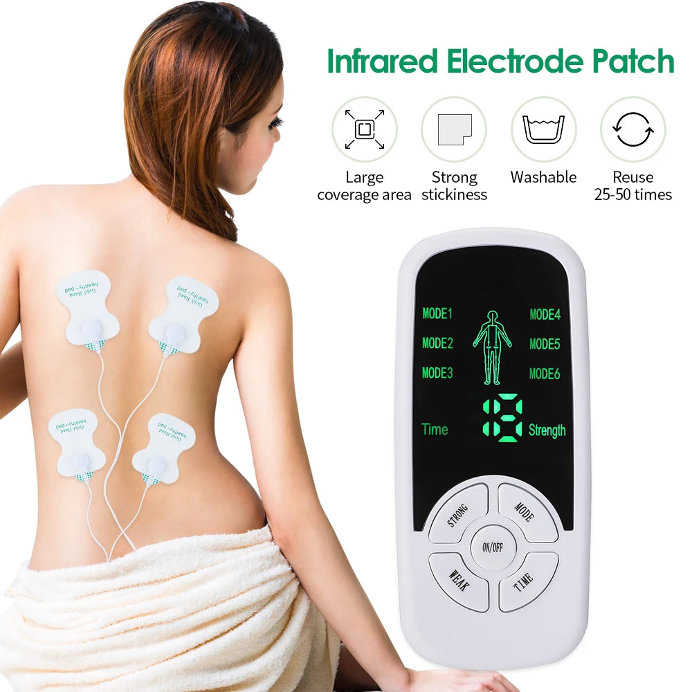 6 Modes EMS Electric Muscle Therapy Stimulator Tens Unit Machine