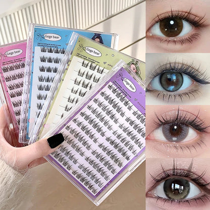 Gege bear Glue-free False eyelashes: A Lazy Person's Trilogy - Natural