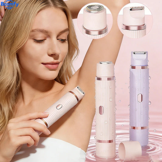 Women's Electric Shaver 2-in-1 Bikini Area Hair Trimmer Cordless