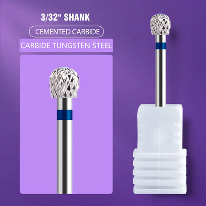 Ceramic Tungsten Carbide Nail Drill Bit Rotate Burr Milling Nail