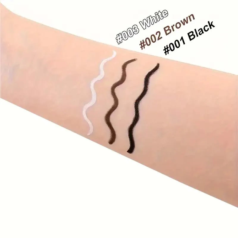 3pcs/Silky Black Brown Eyeliner Smooth Waterproof and Sweatproof