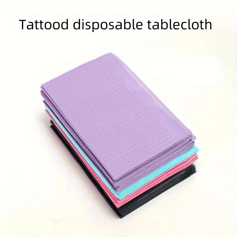 50pcs Disposable Waterproof Tattoo Clean Pad Tattoo Bibs Table Covers