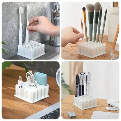 32 Slots Ointments Stand Multi-Compartment Medicine Storage Holder For